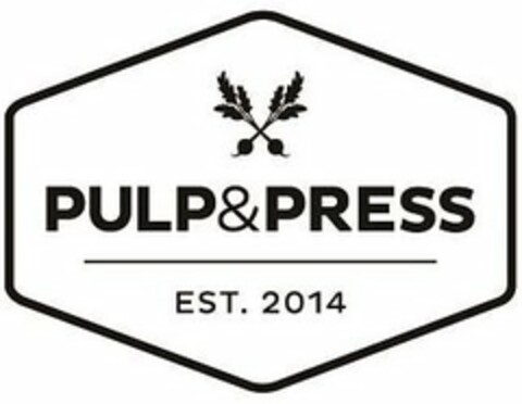 PULP&PRESS EST. 2014 Logo (USPTO, 02.05.2019)