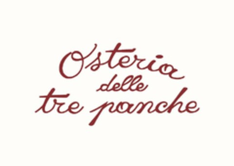 OSTERIA DELLE TRE PANCHE Logo (USPTO, 16.01.2020)