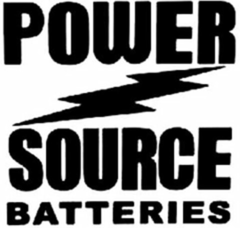 POWER SOURCE BATTERIES Logo (USPTO, 20.12.2010)