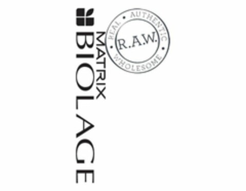 MATRIX BIOLAGE REAL AUTHENTIC WHOLESOMER.A.W. Logo (USPTO, 09.12.2015)