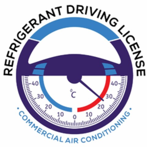 REFRIGERANT DRIVING LICENSE ·COMMERCIALAIR CONDITIONING· Logo (USPTO, 01/11/2019)