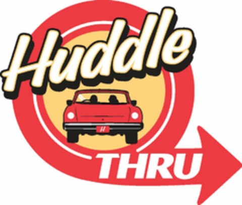 HUDDLE THRU Logo (USPTO, 01/21/2009)