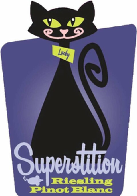 SUPERSTITION RIESLING PINOT BLANC "LUCKY" Logo (USPTO, 28.05.2009)