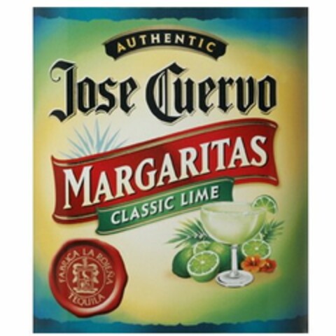 JOSE CUERVO AUTHENTIC MARGARITAS CLASSIC LIME FABRICA LA ROJENA Logo (USPTO, 07/02/2010)