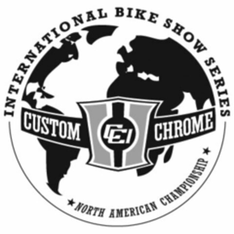 CUSTOM CHROME CCI INTERNATIONAL BIKE SHOW SERIES NORTH AMERICAN CHAMPIONSHIP Logo (USPTO, 08/03/2010)