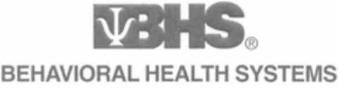 BHS BEHAVIORAL HEALTH SYSTEMS Logo (USPTO, 05.05.2011)