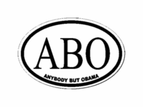 ABO ANYBODY BUT OBAMA Logo (USPTO, 13.10.2011)