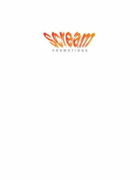 SCREAM PROMOTIONS Logo (USPTO, 27.08.2014)