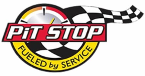 PIT STOP FUELED BY SERVICE Logo (USPTO, 04/11/2017)