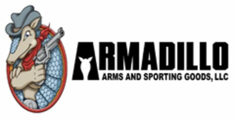 ARMADILLO ARMS AND SPORTING GOODS, LLC Logo (USPTO, 01.09.2017)