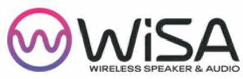 W WISA WIRELESS SPEAKER & AUDIO Logo (USPTO, 05/03/2019)