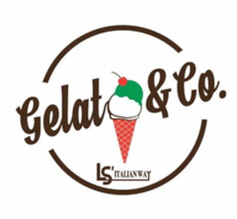 GELATO & CO. LS'ITALIANWAY Logo (USPTO, 17.06.2019)