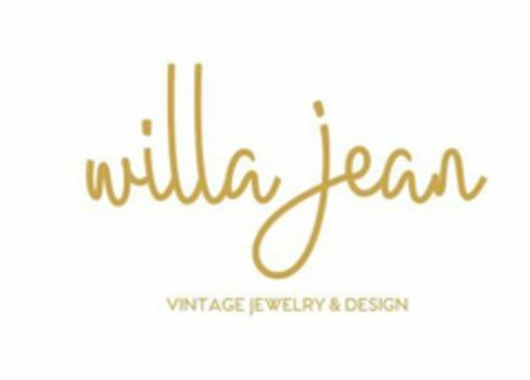 WILLA JEAN VINTAGE JEWELRY & DESIGN Logo (USPTO, 26.06.2019)
