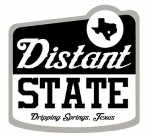 DISTANT STATE DRIPPING SPRINGS, TEXAS Logo (USPTO, 09/13/2019)