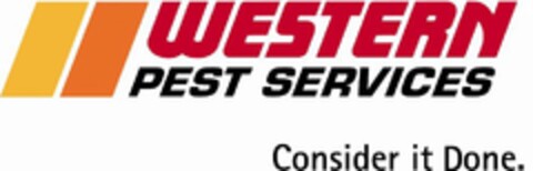 WESTERN PEST SERVICES CONSIDER IT DONE. Logo (USPTO, 30.09.2011)