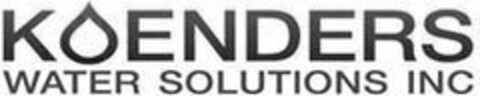 KOENDERS WATER SOLUTIONS INC Logo (USPTO, 12.12.2011)