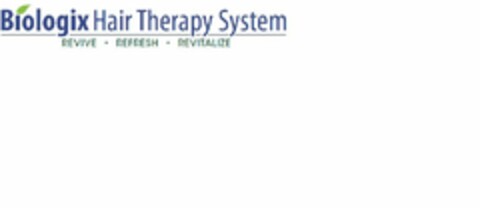BIOLOGIX HAIR THERAPY SYSTEM REVIVE · REFRESH · REVITALIZE Logo (USPTO, 13.01.2012)