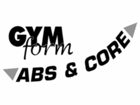 GYMFORM ABS & CORE Logo (USPTO, 18.09.2013)