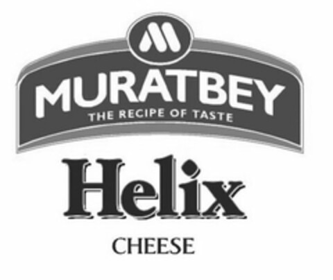 M MURATBEY THE RECIPE OF TASTE HELIX CHEESE Logo (USPTO, 03/20/2014)