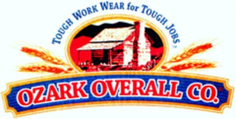 OZARK OVERALL CO. TOUGH WORK WEAR FOR TOUGH JOBS Logo (USPTO, 20.06.2014)