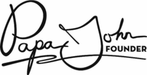 PAPA JOHN FOUNDER Logo (USPTO, 10/02/2014)