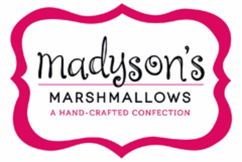 MADYSON'S MARSHMALLOWS A HAND - CRAFTED CONFECTION Logo (USPTO, 09.02.2015)