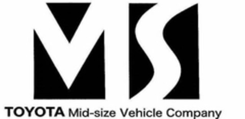 MS TOYOTA MID-SIZE VEHICLE COMPANY Logo (USPTO, 29.09.2016)