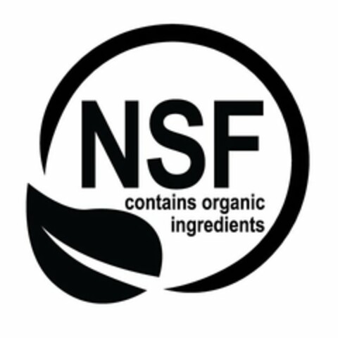 NSF CONTAINS ORGANIC INGREDIENTS Logo (USPTO, 23.02.2017)