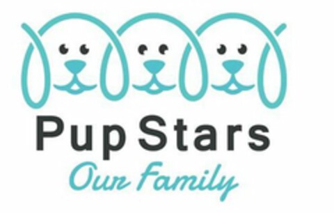 PUP STARS OUR FAMILY Logo (USPTO, 18.12.2017)