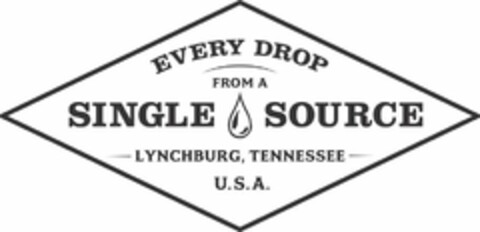 EVERY DROP FROM A SINGLE SOURCE LYNCHBURG, TENNESSEE U.S.A. Logo (USPTO, 03.04.2018)