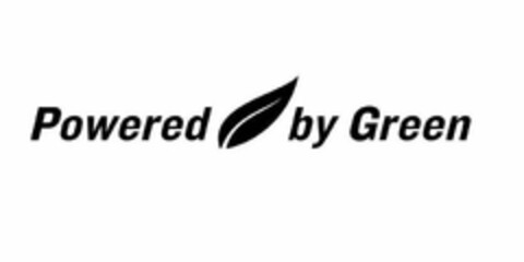 POWERED BY GREEN Logo (USPTO, 09.05.2018)