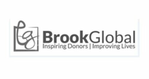 BG BROOKGLOBAL INSPIRING DONORS | IMPROVING LIVES Logo (USPTO, 02/12/2019)