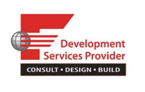 F DEVELOPMENT SERVICES PROVIDER CONSULT · DESIGN · BUILD Logo (USPTO, 12/15/2009)