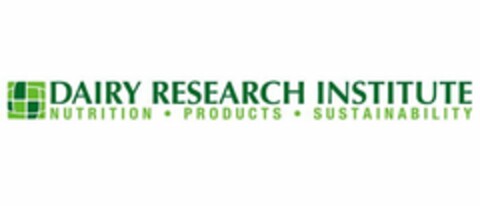 DAIRY RESEARCH INSTITUTE NUTRITION · PRODUCTS · SUSTAINABILITY Logo (USPTO, 22.04.2010)