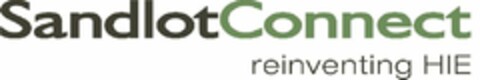 SANDLOTCONNECT REINVENTING HIE Logo (USPTO, 08.06.2010)