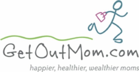 GETOUTMOM.COM HAPPIER, HEALTHIER, WEALTHIER MOMS Logo (USPTO, 01/21/2011)