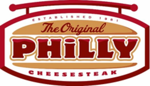 ESTABLISHED 1981 THE ORIGINAL PHILLY CHEESESTEAK Logo (USPTO, 01.07.2011)