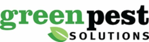 GREENPEST SOLUTIONS Logo (USPTO, 15.08.2012)