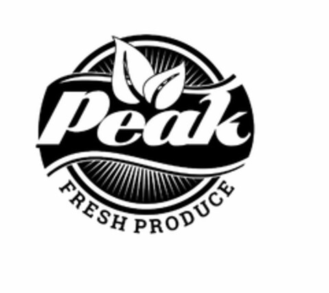 PEAK FRESH PRODUCE Logo (USPTO, 26.03.2015)