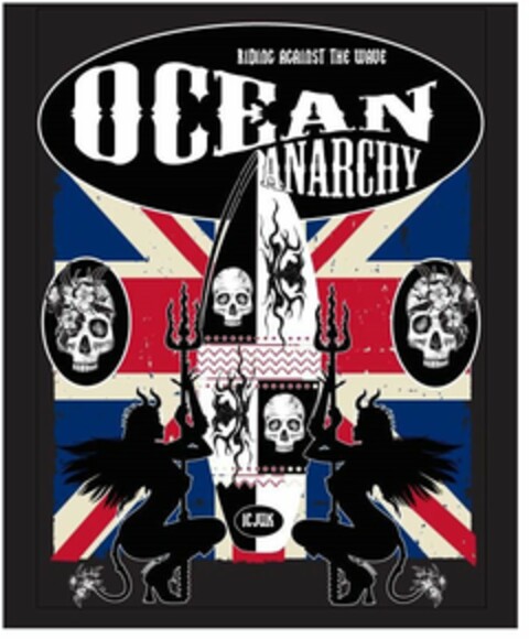 RIDING AGAINST THE WAVE OCEAN ANARCHY ICJUK Logo (USPTO, 27.04.2015)