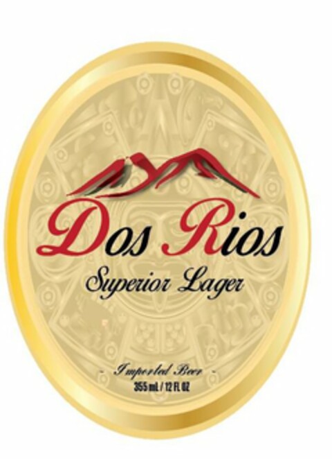 DOS RIOS SUPERIOR LAGER  - IMPORTED BEER - 355ML/12 FL OZ Logo (USPTO, 25.06.2015)