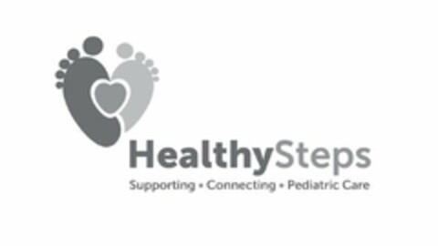 HEALTHYSTEPS SUPPORTING · CONNECTING · PEDIATRIC CARE Logo (USPTO, 09/14/2016)