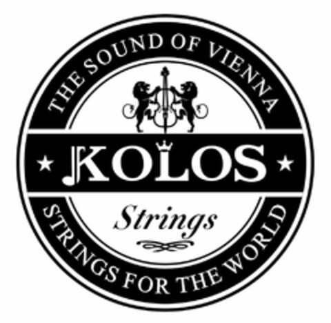 KOLOS THE SOUND OF VIENNA STRINGS FOR THE WORLD Logo (USPTO, 03/17/2017)