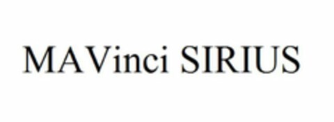 MAVINCI SIRIUS Logo (USPTO, 09/05/2017)