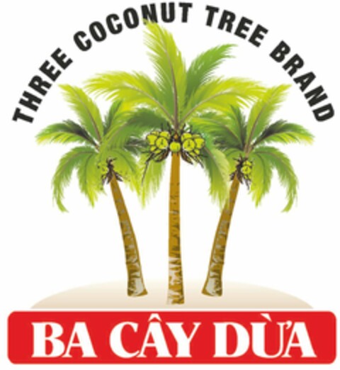 BÂ CÂY DÙA THREE COCONUT TREE BRAND Logo (USPTO, 09/12/2017)