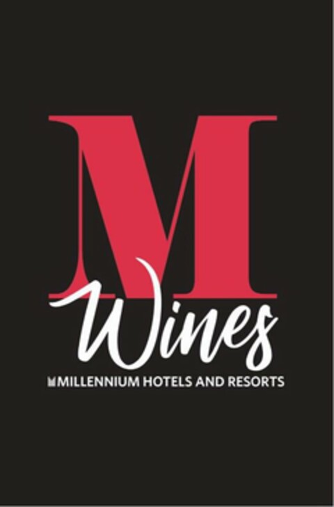 M WINES MILLENNIUM HOTELS AND RESORTS Logo (USPTO, 22.08.2018)