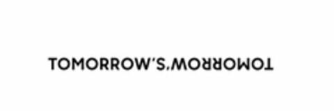 TOMORROW'S TOMORROW Logo (USPTO, 12.04.2019)