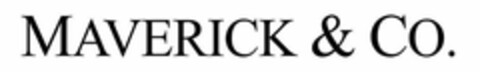 MAVERICK & CO. Logo (USPTO, 11/16/2019)