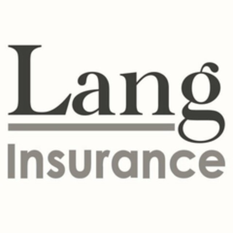 LANG INSURANCE Logo (USPTO, 01/29/2020)