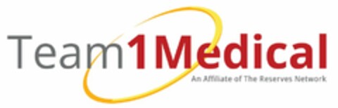 TEAM1MEDICAL AN AFFILIATE OF THE RESERVES NETWORK Logo (USPTO, 10.09.2020)